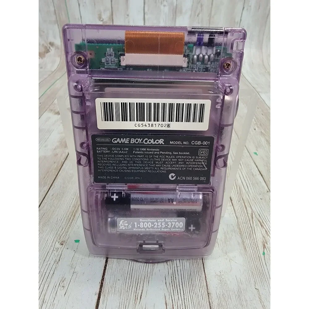 Nintendo Game Boy Color Handheld System Tested & Works Atomic Purple